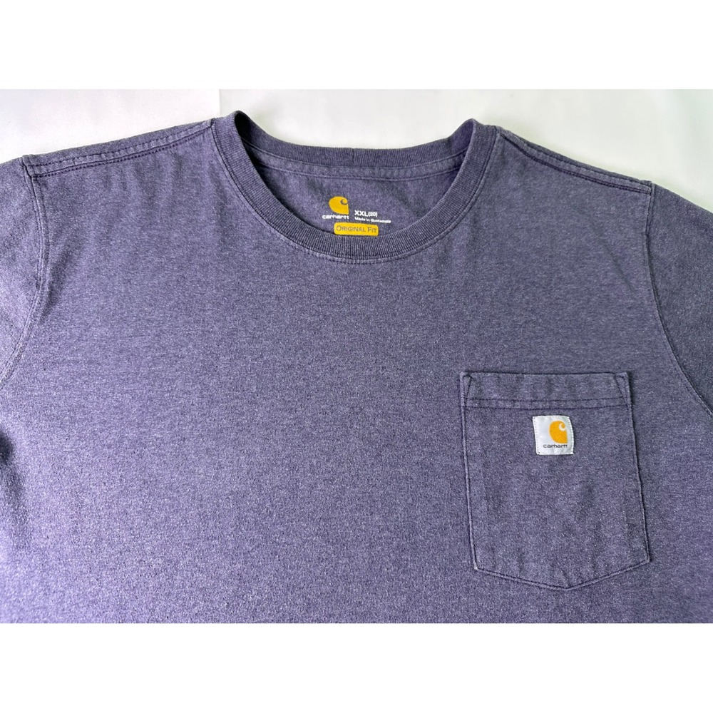 Carhartt Original Fit Short Sleeve Pocket T Shirt Gray Men's 2XL Workwear
